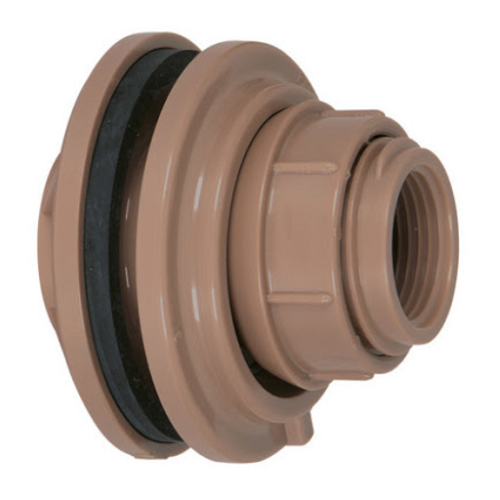 Adaptador Marrom Soldável com Anel para Caixa D'água 25mm x 3/4" Amanco